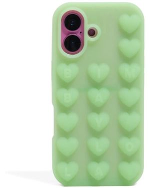 Bimba Y Lola Heart-Embossed Iphone 17 Case - Green