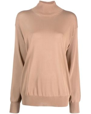 KHAITE The Paco Knitted Crepe Jumper - Natural