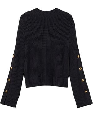 Twinset Jumper With Metal Buttons - Black