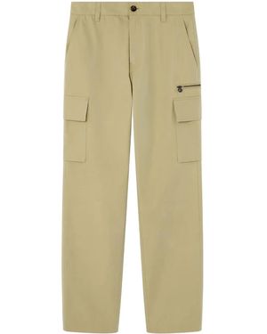 Versace Gabardine Cargo Trousers - Natural