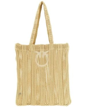 Pinko Borsa Tote Love Birds - Giallo