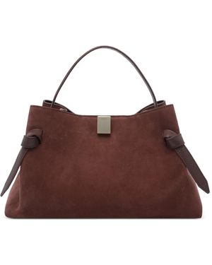 Yuzefi Gyoza Suede Tote Bag - Brown