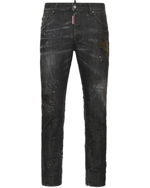 DSquared² Distressed Patch Jeans - グレー