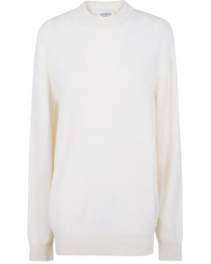 Laneus Crew-Neck Merino-Wool Sweater - White