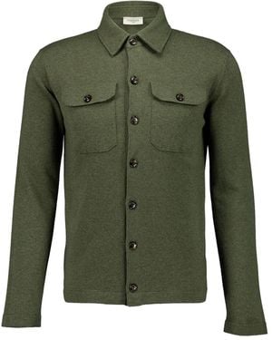 Piacenza Cashmere Hemd Mit Taschen - Grün