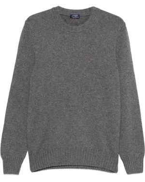 Barba Napoli Crew-Neck Jumper - Grey