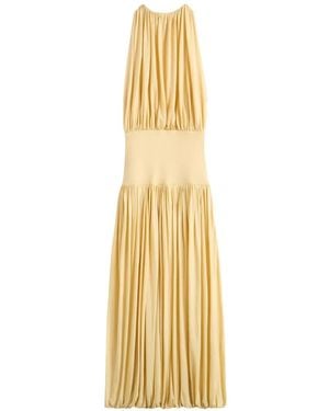 TOTEME Gathered Long Dress - Metallic