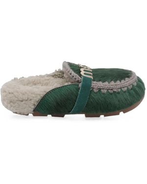 Mou Winter Bio Ponyskin Sandals - Groen