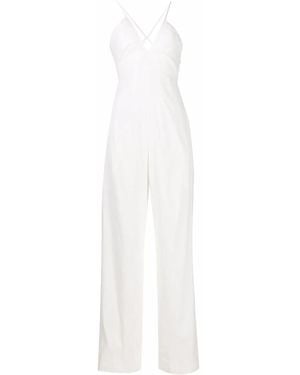 Rag & Bone Tuta Intera A Gamba Ampia - Bianco