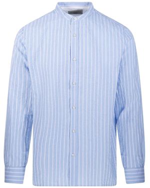 Officine Generale Striped Shirt - Blue