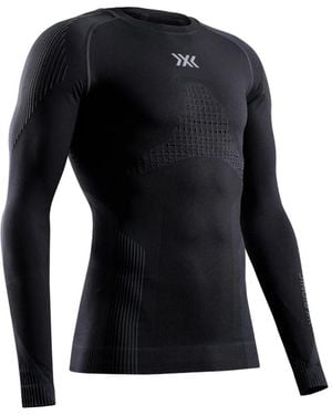 X Bionic Invent Shirt Logo-Print Panelled T-Shirt - Black