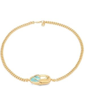 CAPSULE ELEVEN Capsule Crystal Necklace - Metallic