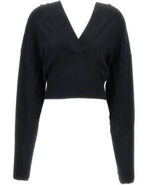 Stella McCartney Trui Met Geborduurd Logo - Zwart