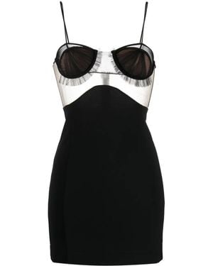 Nensi Dojaka Panelled Bustier Minidress - Black