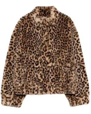 Ba&sh Leopard-print jacket - Marrón
