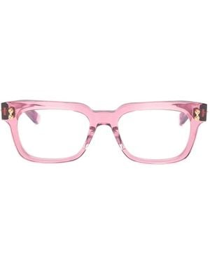 Akoni Brille Mit Eckigem Gestell - Pink