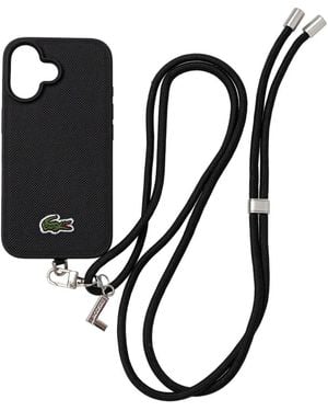 Lacoste Iphone 16 Plus Phone Case - Black