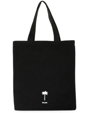Palm Angels Tote Bag Mit Logo - Schwarz