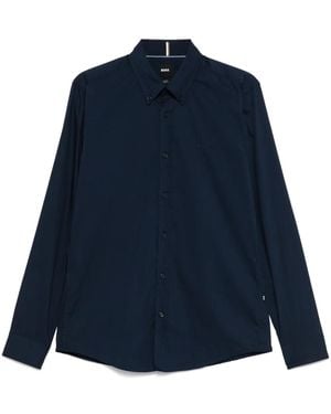 BOSS Logo-Print Shirt - Blue