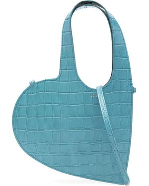 Coperni Mini Heart-Shape Tote Bag - Blue