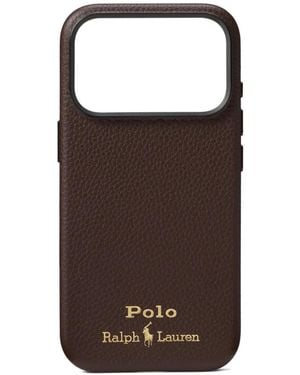 Polo Ralph Lauren テクスチャード Iphone 16 Pro ケース - ブラウン