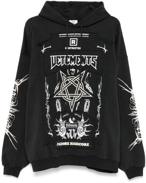 Vetements Felpa Con Cappuccio - Nero