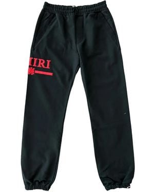 Amiri Ma Bar Logo-Print Track Pants - Black