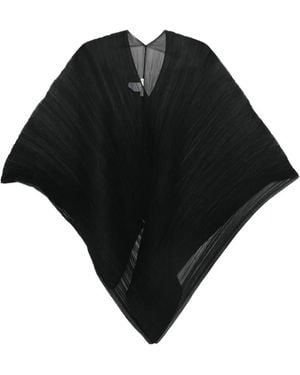 Pleats Please Issey Miyake Plissé-Effect Scarf - Black