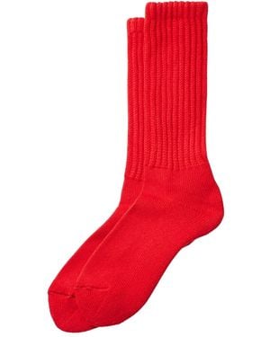 RoToTo Calcetines De Canalé - Rojo