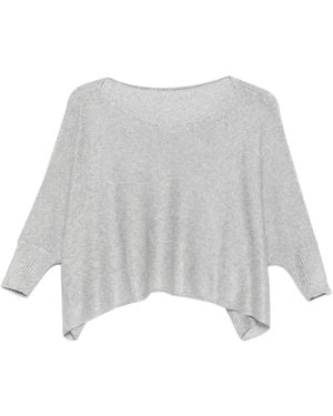 Le Tricot Perugia Gedrapeerde Knits - Wit