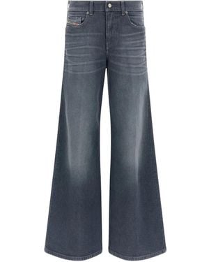 DIESEL Button-Fastening Flared Jeans - Blue