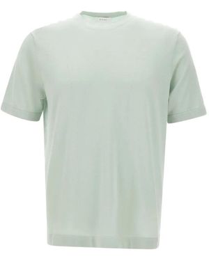 Diktat Cotton-Knit Side-Slit T-Shirt - Green