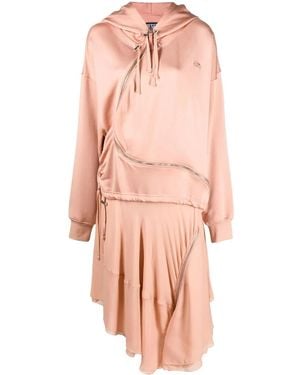 DIESEL D-Abanazip Asymmetric Jumper Dress - Pink