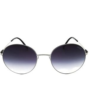Silhouette Sant Pere Round-Frame Sunglasses - Blue