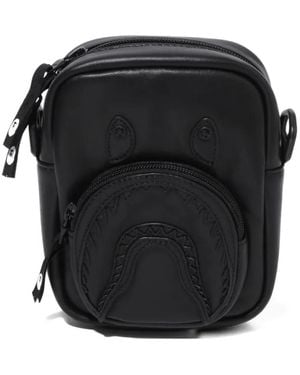 A Bathing Ape Zip-Fastening Messenger Bag - Black