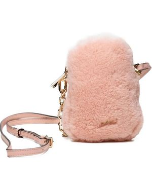 Poche Paris Logo-Plaque Cross Body Bag - Pink