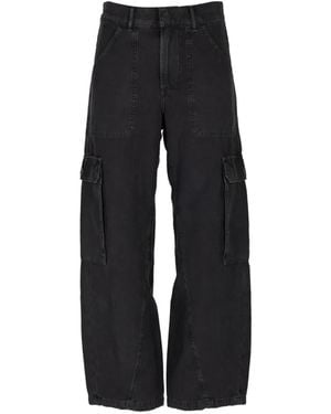 Citizens of Humanity Thassos Twisted-Seam Cargo Trousers - Black