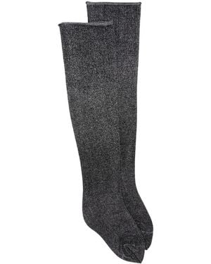 Maison Close Lurex-Detail Stockings - Grey