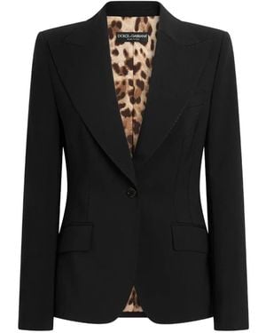 Dolce & Gabbana Einreihiges Sakko - Schwarz
