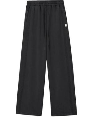 Mini Cream Pantaloni A Gamba Ampia Con Coulisse - Bianco