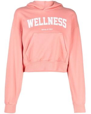 Sporty & Rich Felpa Con Cappuccio - Rosa