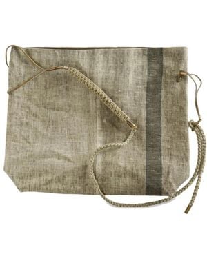 Ziggy Chen Braided-Strap Panelled Backpack - Grey