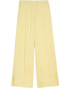 Jil Sander Envers Side-Slits Trousers - Yellow