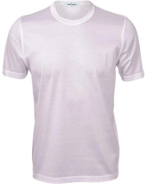 Gran Sasso クルーネック Tシャツ - パープル