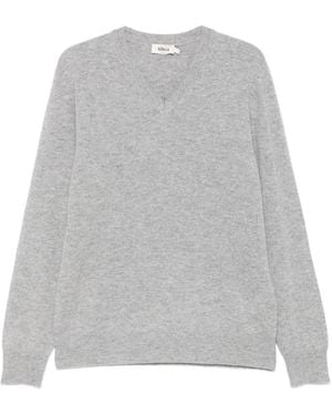 Altea Kaschmirpullover mit V-Ausschnitt - Grau