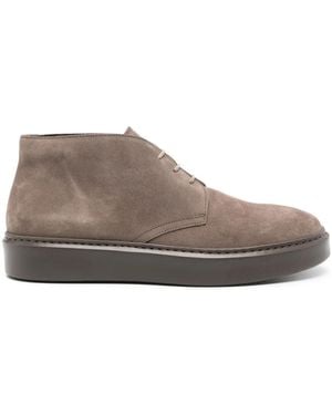 Doucal's Lace-Up Suede Chukka Boots - Brown