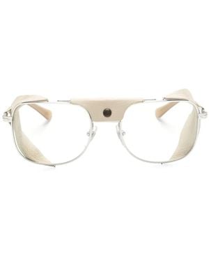 Persol Square-Frame Layered Glasses - White