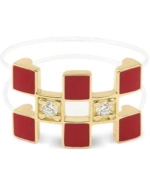 MYSTERYJOY 18K Illusion Diamond Ring - White