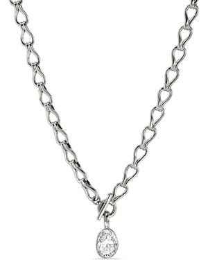 John Hardy Collier Lovestruck Orné D'Un Diamant - Metallic