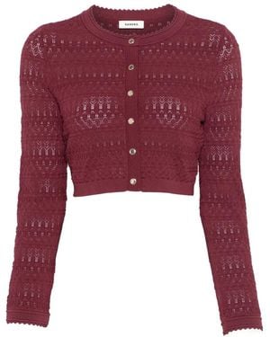 Sandro Cardigan Mit Knöpfen - Rot
